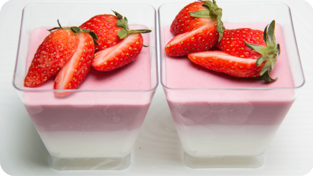 mousse de morango