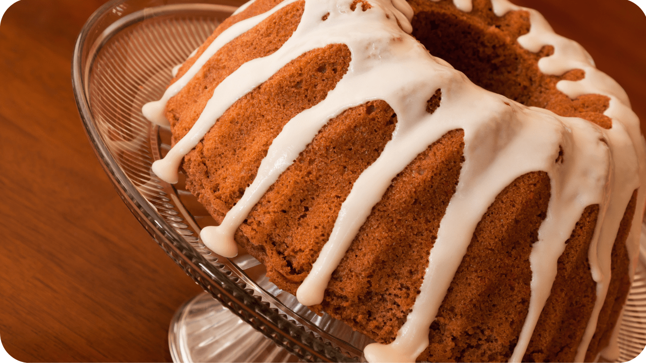 Bolo de cenoura com especiarias