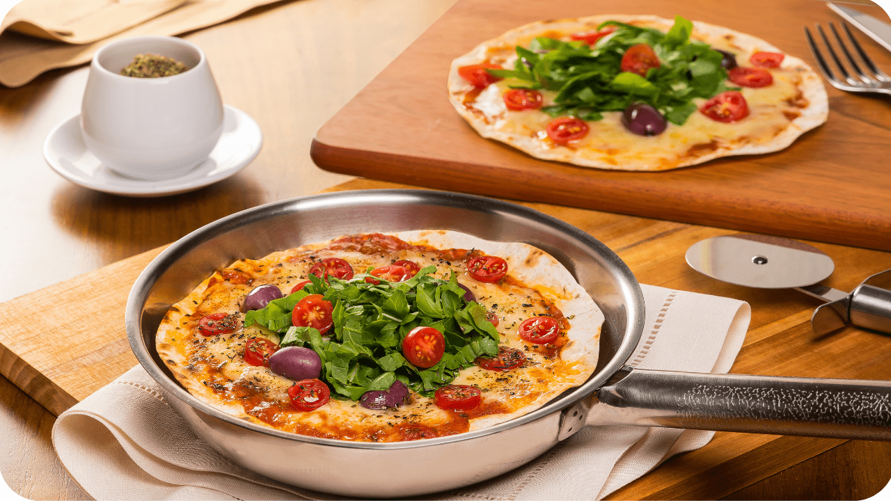 Mini Pizza de Frigideira