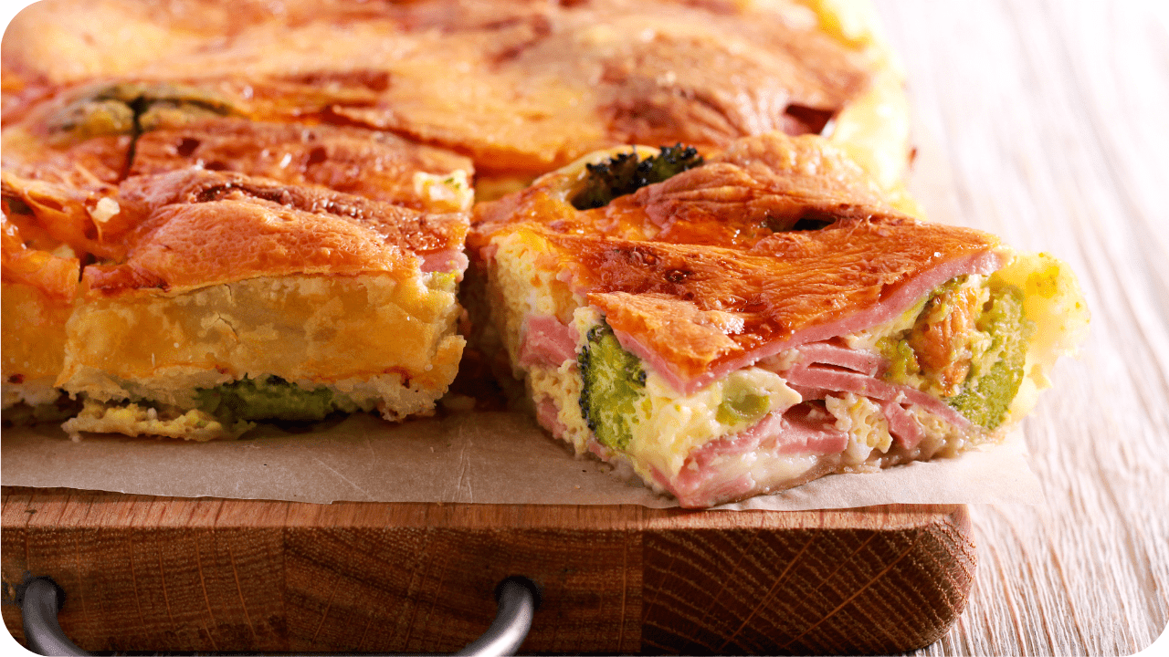 Torta de Presunto e queijo