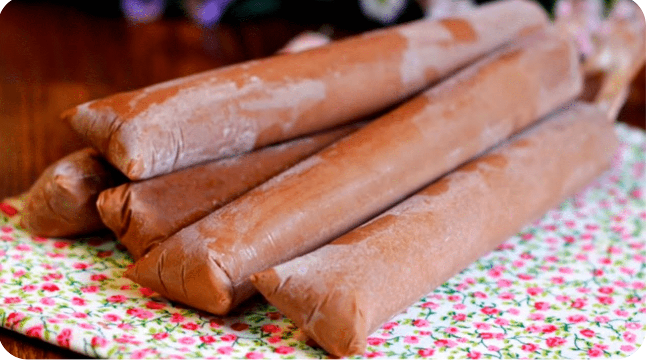 geladinho de chocolate