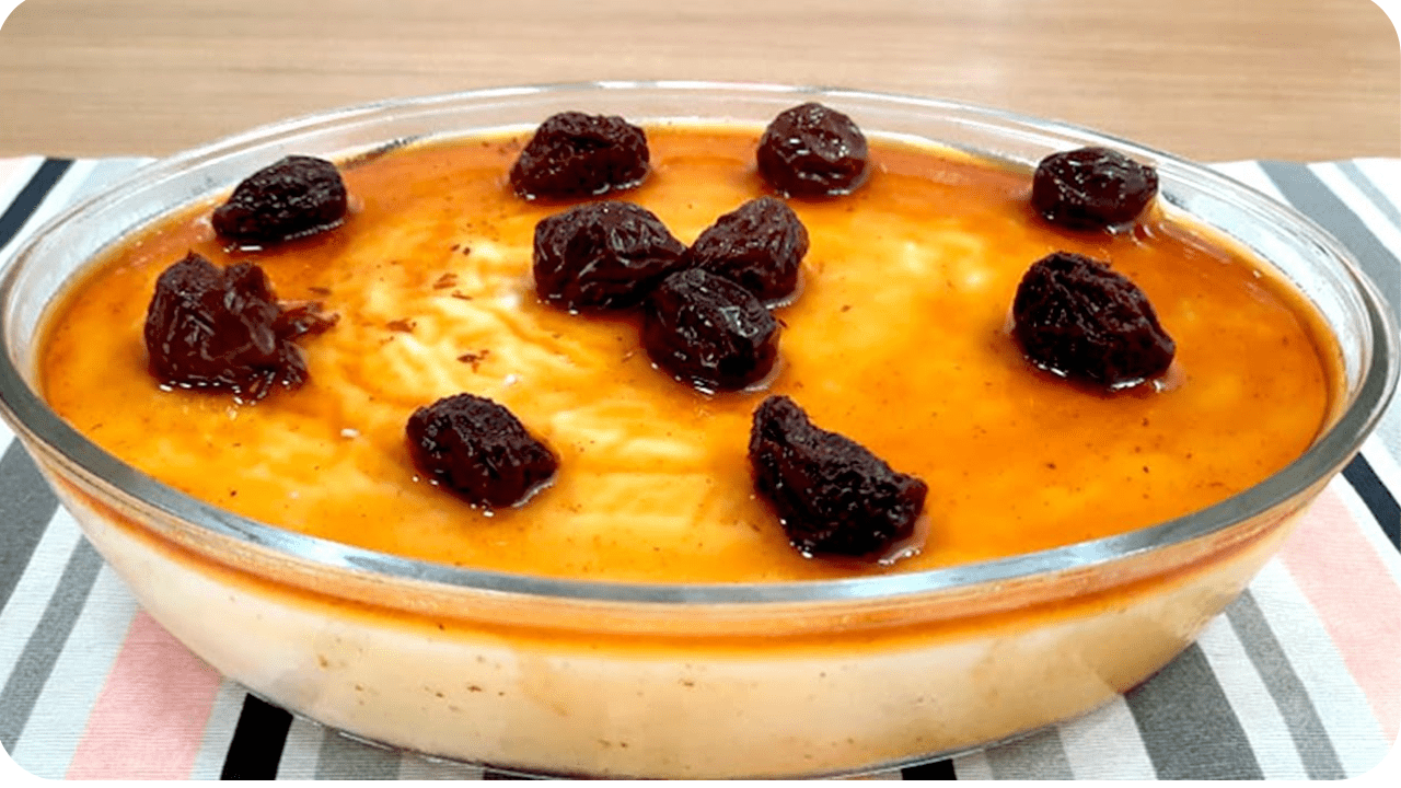 Manjar de Coco na travessa