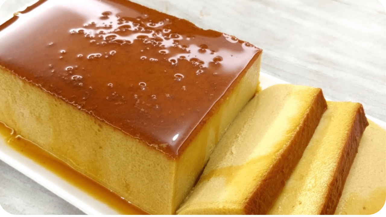 pudim na caixa de leite